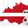 Symbol Österreichische Flagge für Einheimische